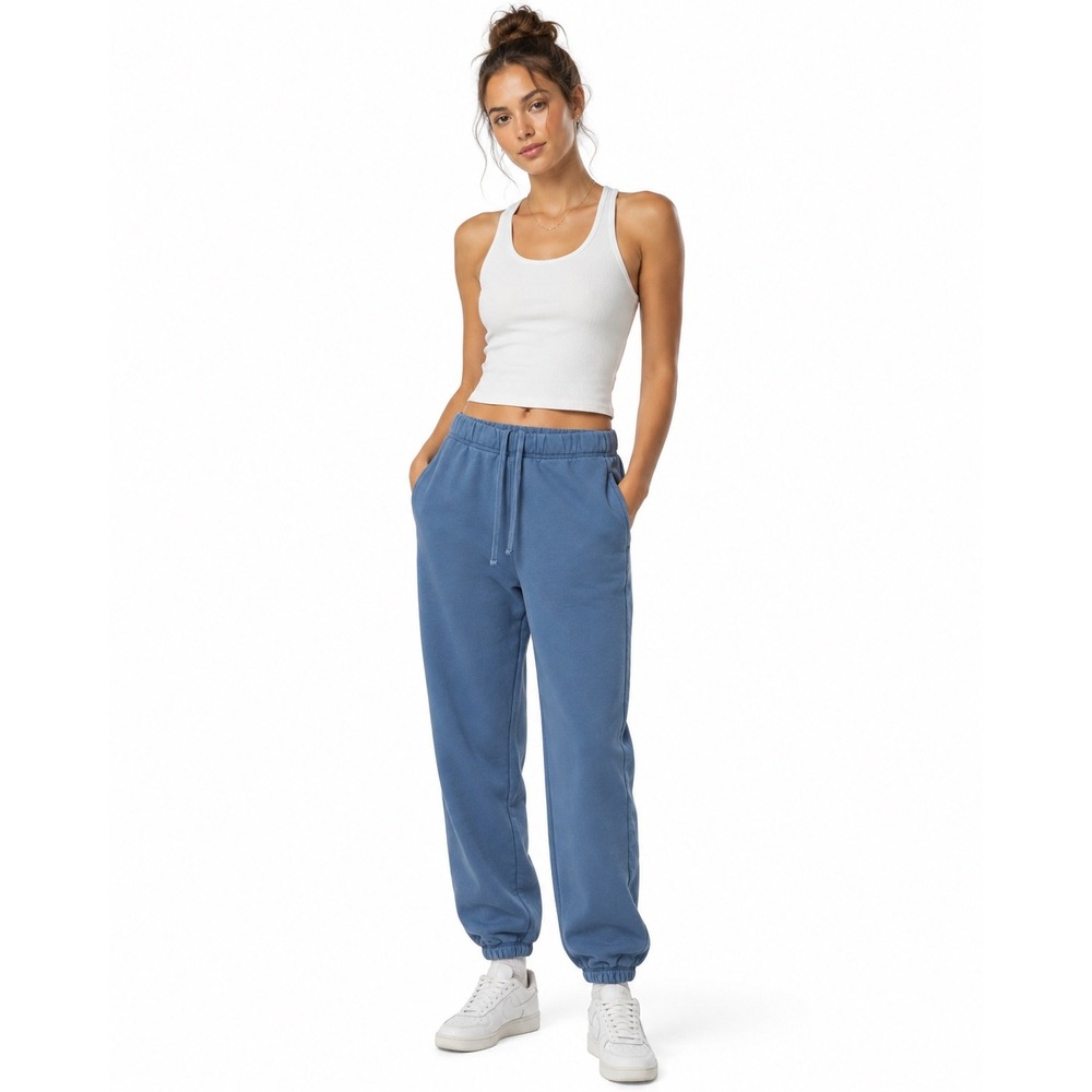 Reformation Jeans Hunter Sweatpants Blue Organic Cotton Joggers High Rise XS